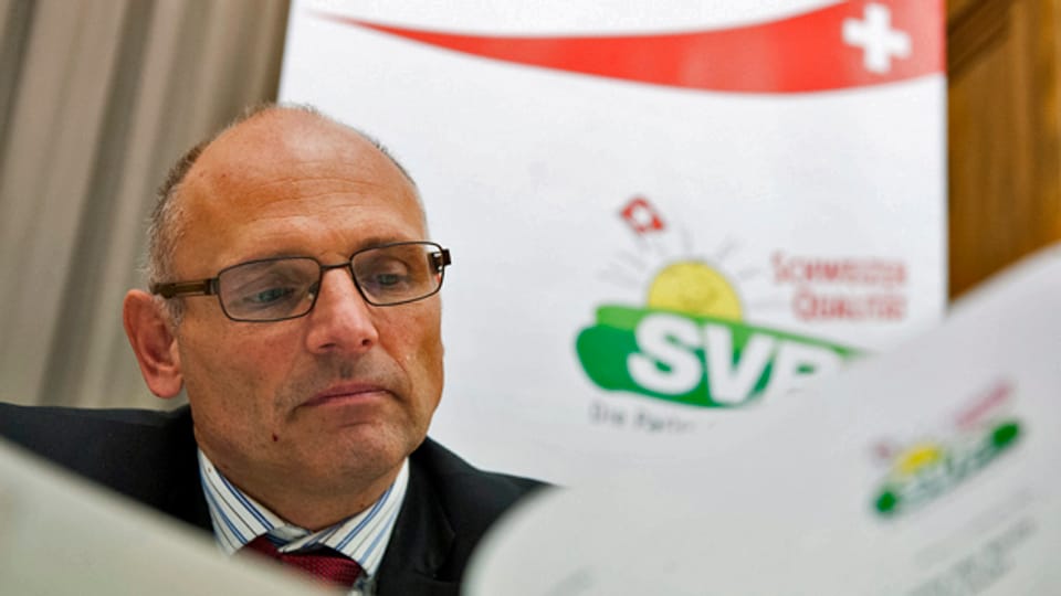 SVP-Präsident Alfred Heer sagt einal mehr der Sozialhilfe den Kampf an