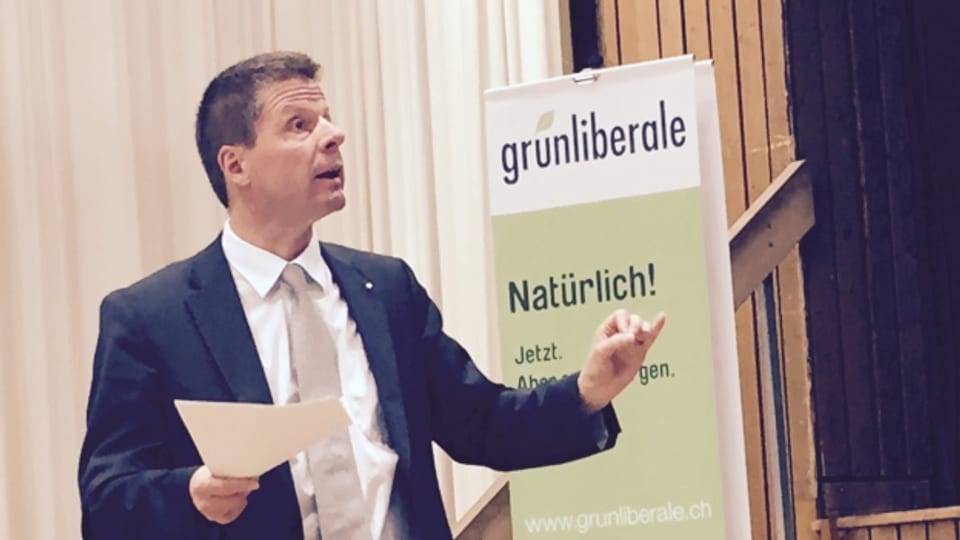 Tritt als Ständerat und Nationalrat an: Parteichef Martin Bäumle an der Versammlung der GLP in Dietlikon.