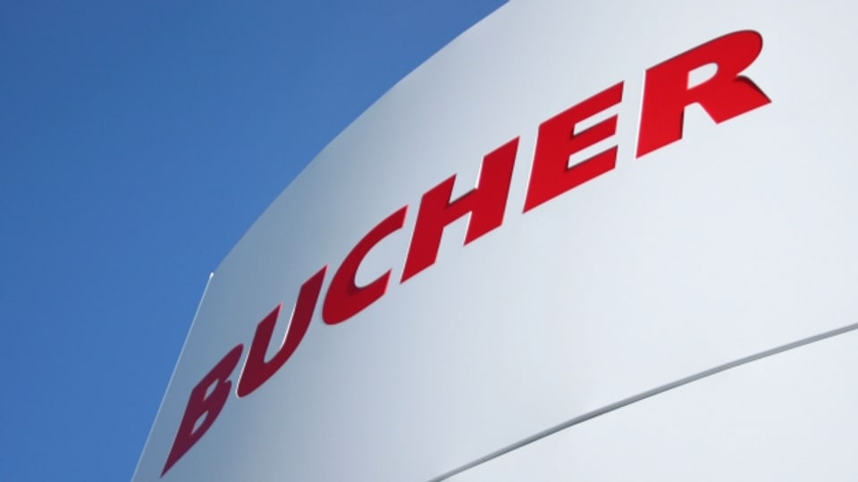 Firmenlogo des Maschinenbauers Bucher Industries.