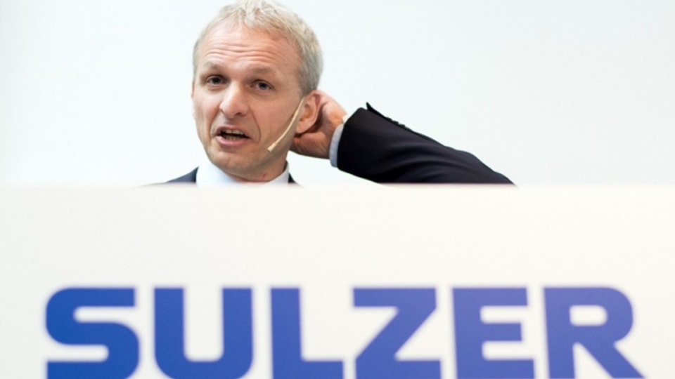Greg Poux-Guillaume, CEO Sulzer AG, an der Medienkonferenz zur Präsentation der Jahresergebnisse.