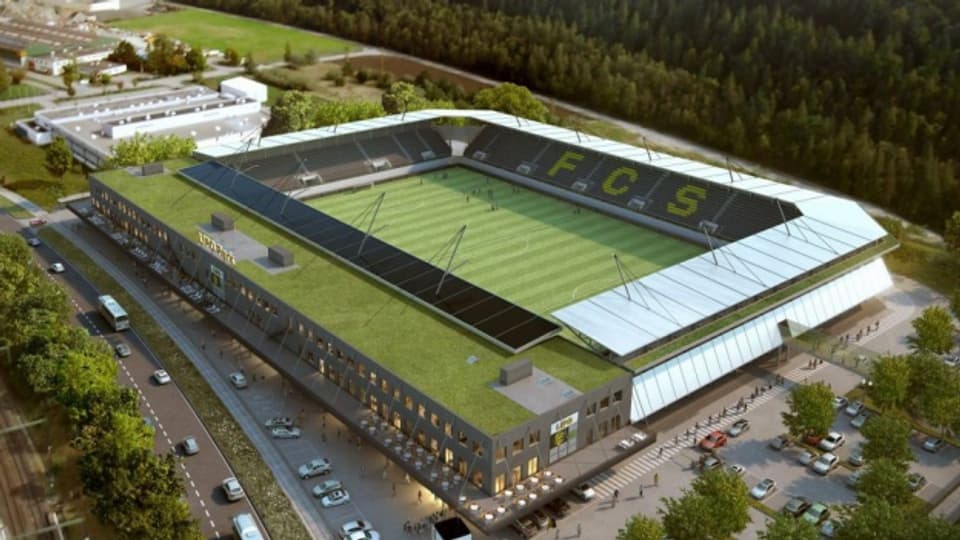 So soll das neue Stadion «Lipo Park» in wenigen Monaten aussehen.