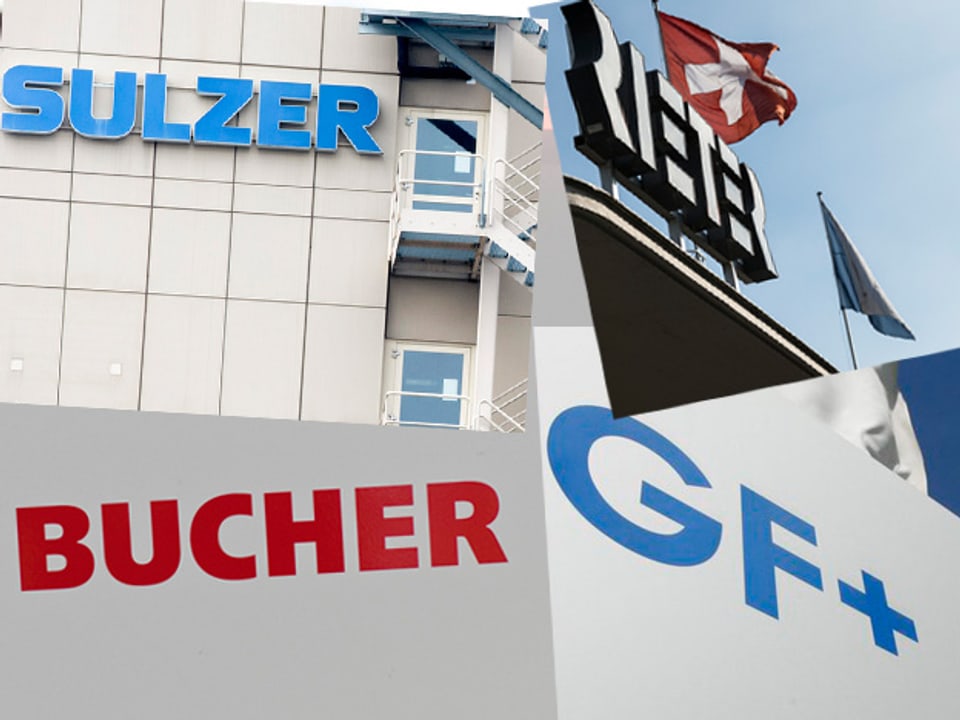 Grosse Industrie-Unternehmen in der Region Zürich Schaffhausen.