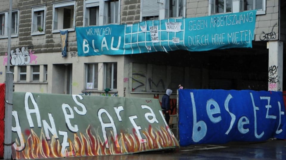 Wird immer mehr zum Ärgernis: besetztes Koch-Areal in Zürich