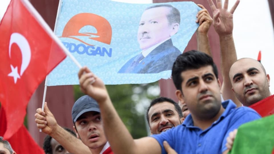 Unterstützer von Präsident Erdogan