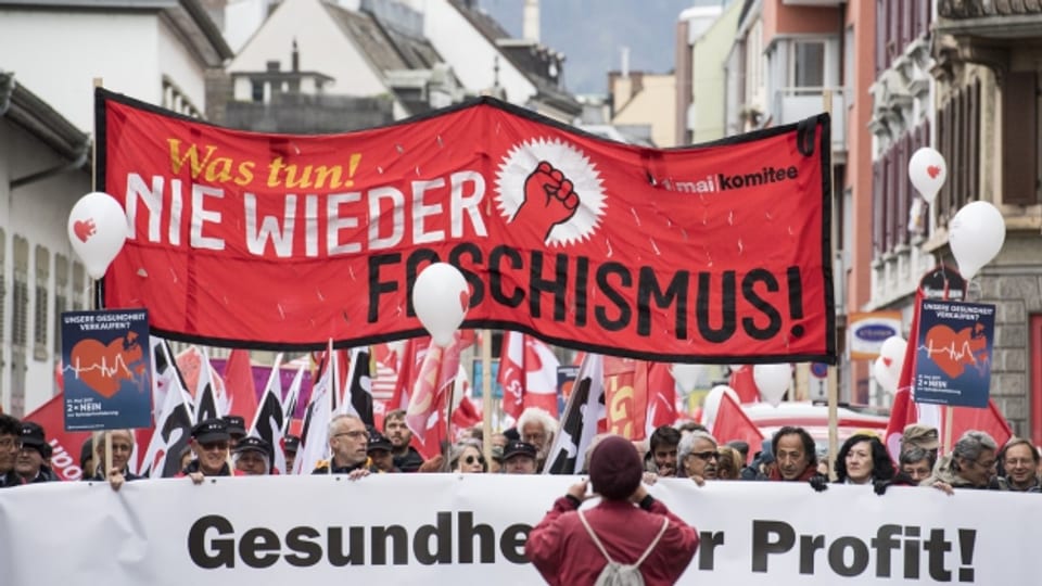 Gesundheitspolitik und Faschismus sind in Zürich die Hauptthemen am 1. Mai