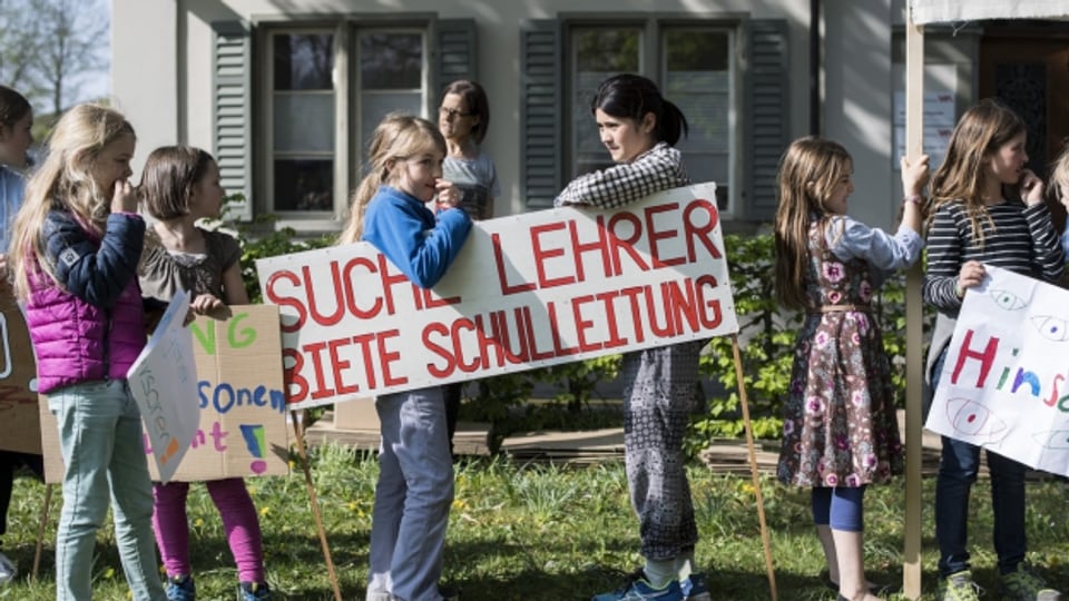 Ein Schüler- und Elternstreik gegen die Schulleitung Brühlberg machte Schlagzeilen im Frühjahr 2017
