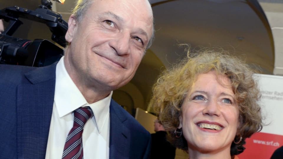 Blicken der Zukunft gelassen entgegen: FDP-Stadtrat Filippo Leutenegger und Stadtpräsidentin Corine Mauch