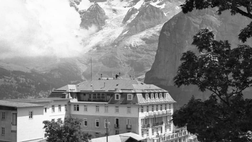 Damals noch ein Vorzeigehotel: Das Palace in Mürren im Jahr 1974.