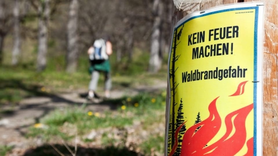 Der Kanton Schaffhausen erlässt ein Feuerverbot in Wäldern.