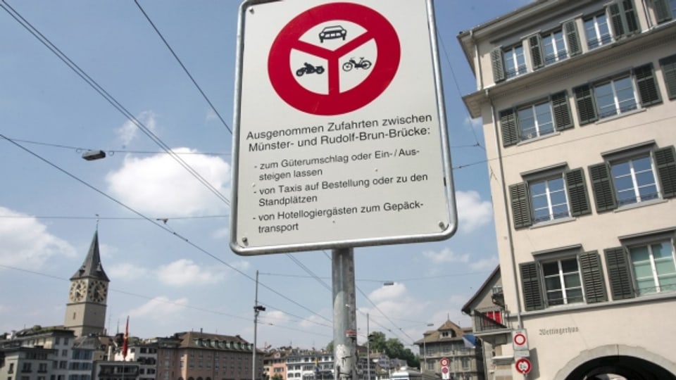 So könnte es nach dem Willen der Initianten dereinst in Zürich aussehen: Autofrei und mit viel Platz für Fahrräder.