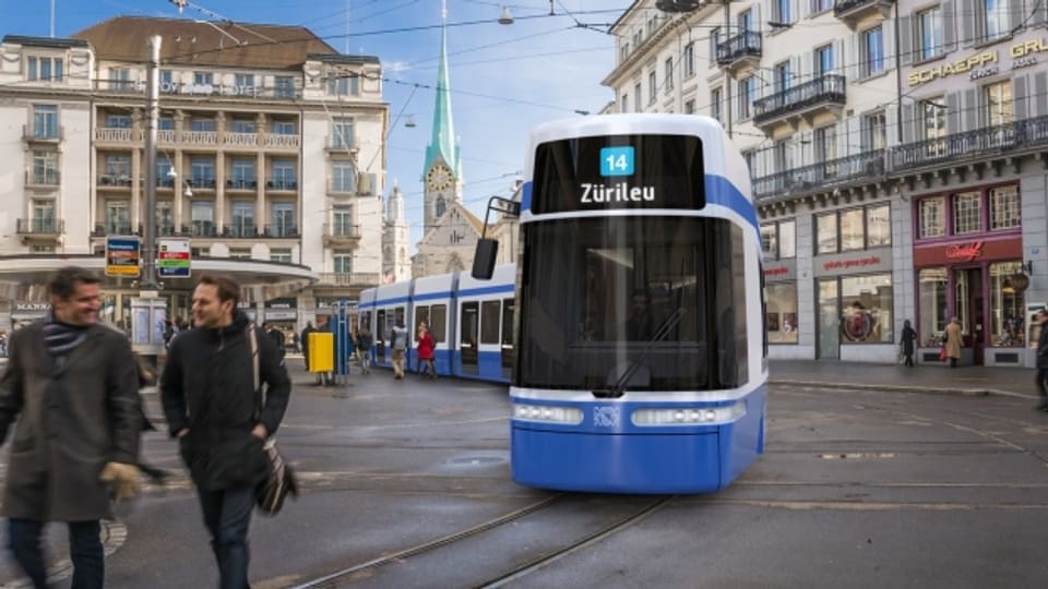 Zu lang: Das neue Flexity-Tram kann in Zürich nicht alle Haltestellen bedienen.