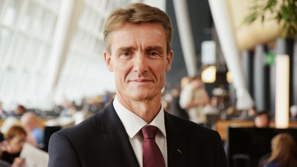 Wieder leicht optimistisch: Flughafenleiter Stefan Tschudin