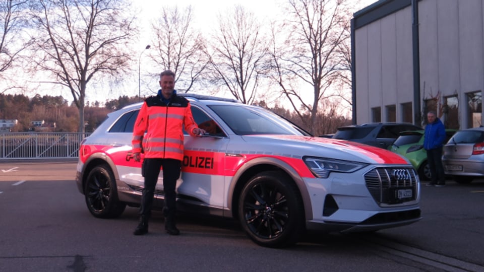 Mit dem vollelektrischen Audi E-Tron ist die Kantonspolizei Zürich bis jetzt zufrieden.