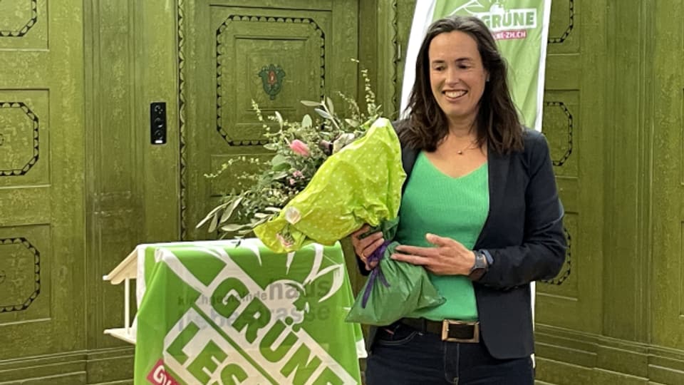 Martina Blum, die Kandidatin der «die grünen Werte in die Wiege gelegt wurden».