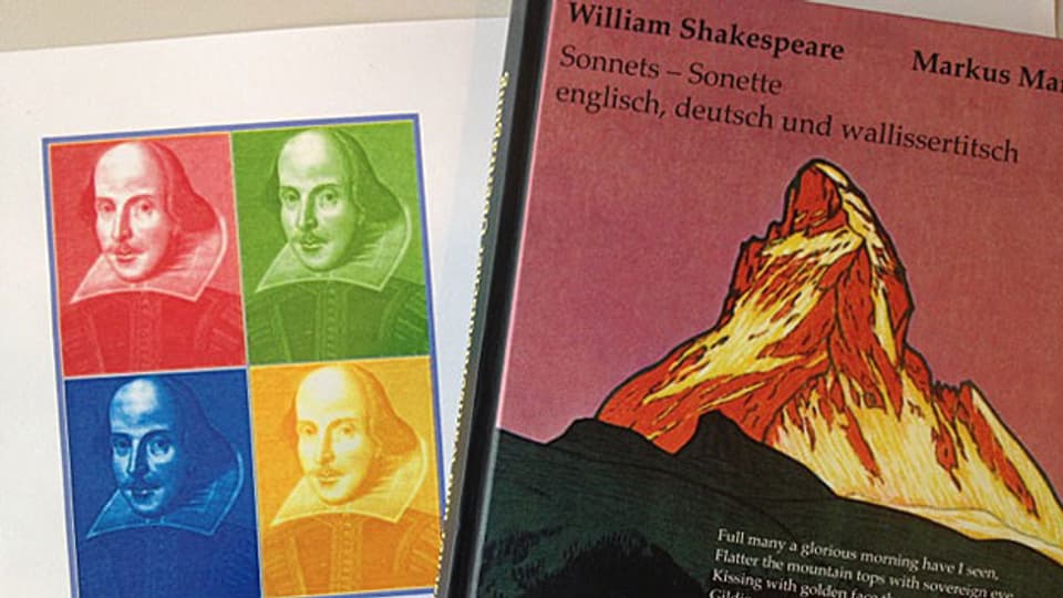 Shakespeare von Warhol und Buchcover von Markus Marti
