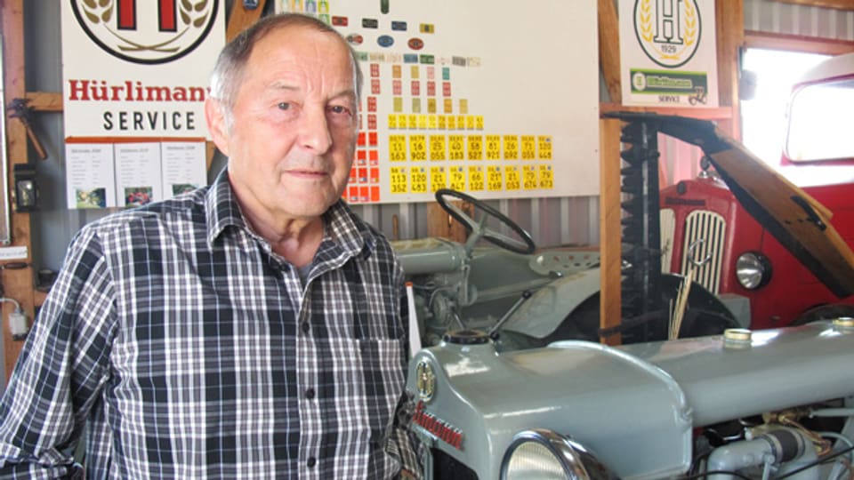 Hans Obrist besitzt über 20 Oldtimer-Traktoren.