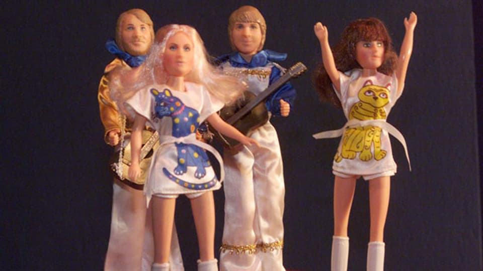 Abba waren so beliebt, dass sogar Puppen von ihnen verkauft wurden.