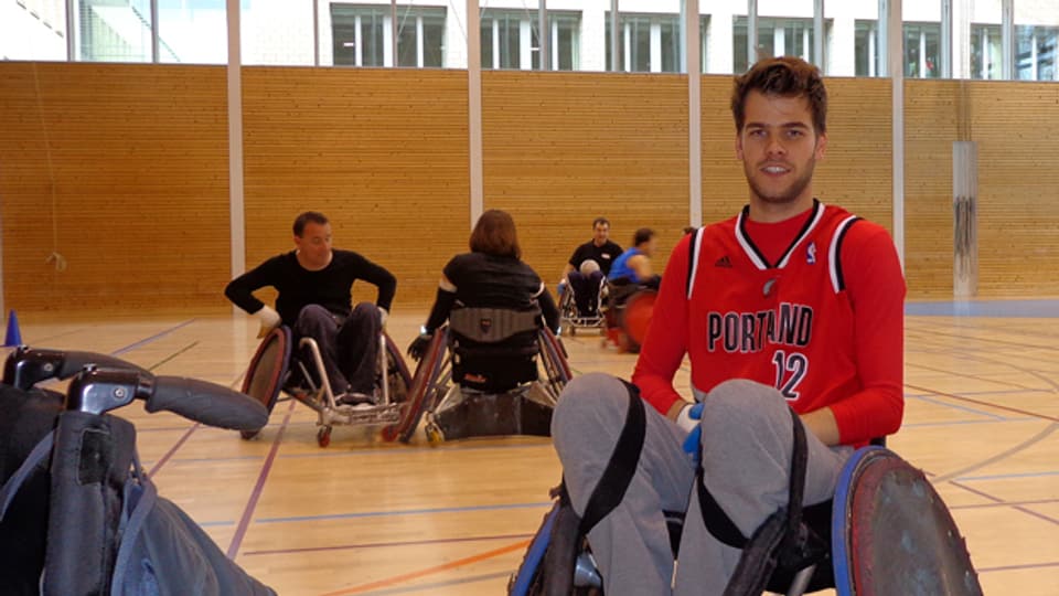 Begeisterung für Rollstuhlrugby: Matthias Lötscher.
