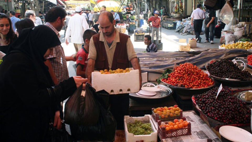 Auf dem Markt in Damaskus, Syrien.