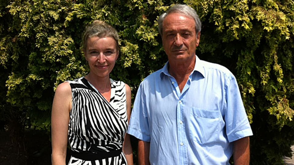 «Persönlich-Gastgeberin Anita Richner mit Franco Cavalli.