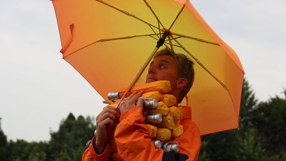 Heute braucht Reto Scherrer den Regenschirm dringend.