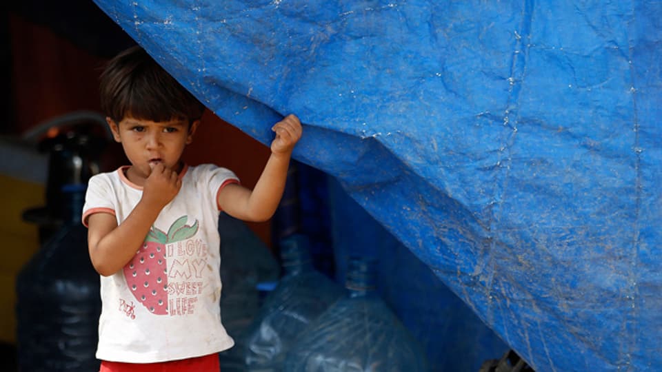Auf der Flucht: Syrisches Kind in einem Flüchtlingslager in der nordirakischen Provinz Dohuk (21. August 2013).