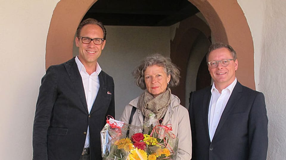«Persönlich»-Gastgeber Christian Zeugin (links) mit Denise Stöckli und Urs Hofmeier.