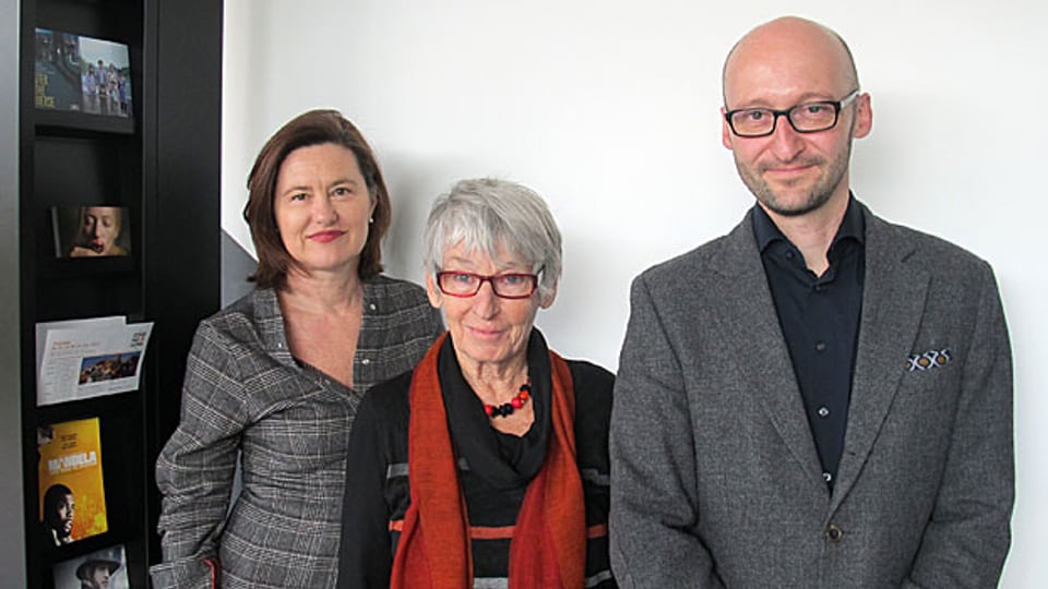 Katharina Kilchenmann mit Aenni Rotzler und Martin Hannes Graf im Frauenfelder «Cinema Luna».