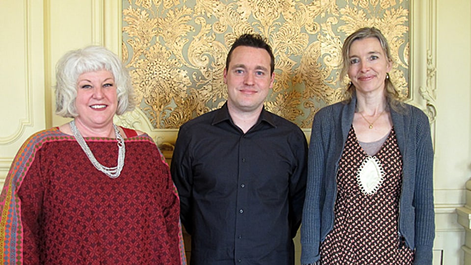 Anita Richner (rechts) mit Cornelia Minder und Marc Baumeler.