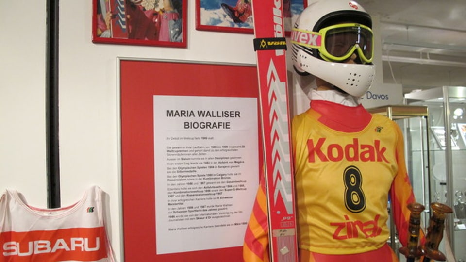 Im Museum sind Originalstücke aus der Sammlung der Ex-Skirennfahrerin ausgestellt.