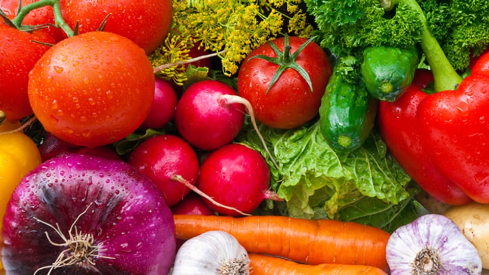 Die unterschiedlichen Farben beim Gemüse stehen auch für unterschiedliche Inhaltsstoffe.