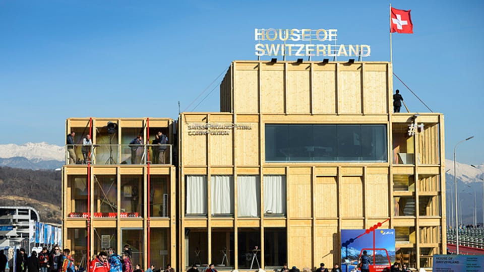 Das House of Switzerland im Olympischen Park von Sotschi.
