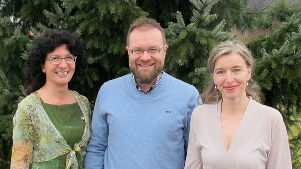 «Persönlich»-Gastgeberin Anita Richner (rechts) mit Markus Meyer und Renate Seitzinger.