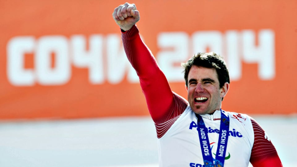 Goldmedaillengewinner Christoph Kunz kehrt am Montag von den Paralympischen Spielen in Sotschi in die Schweiz zurück.