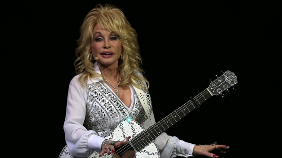 Dolly Parton an einem Konzert in Australien im Februar 2014.