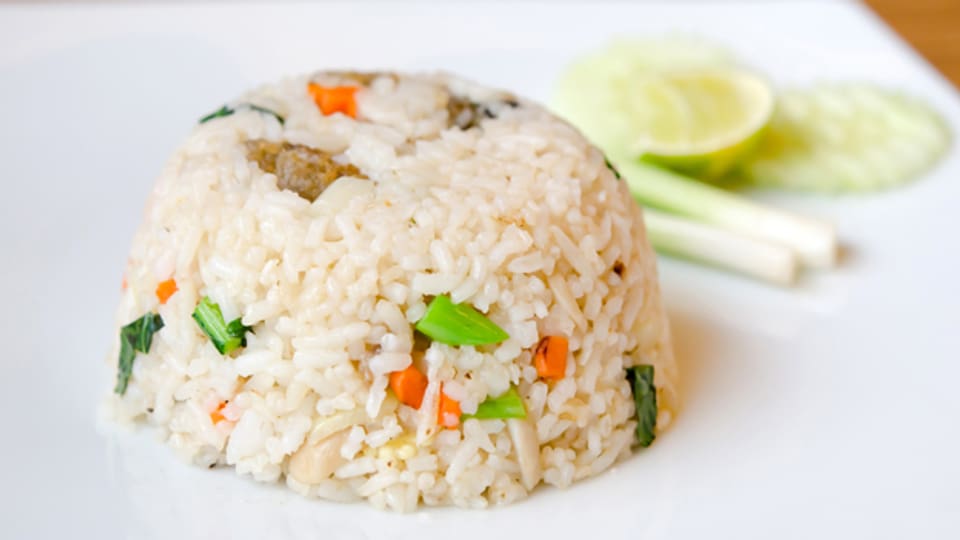Das Reis-Köpfli ist ein einfacher Anrichtungs-Trick.