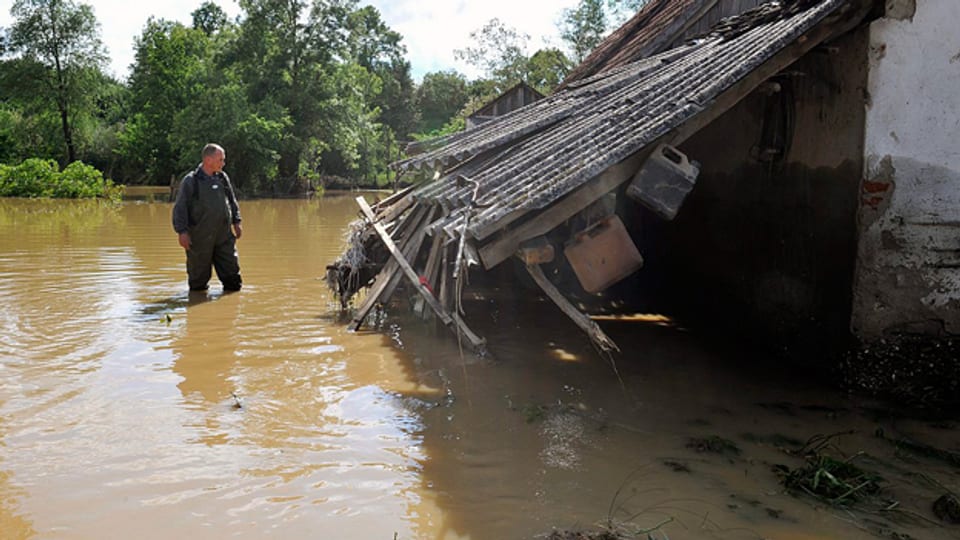 Die Hochwasserkatastrophe im Balkan hinterliess im Mai 2014 ein Bild der Verwüstung.