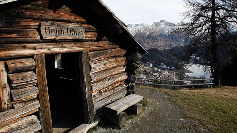 Vom Buch in die Realität: Das Heidihaus auf Salastrains oberhalb St. Moritz.