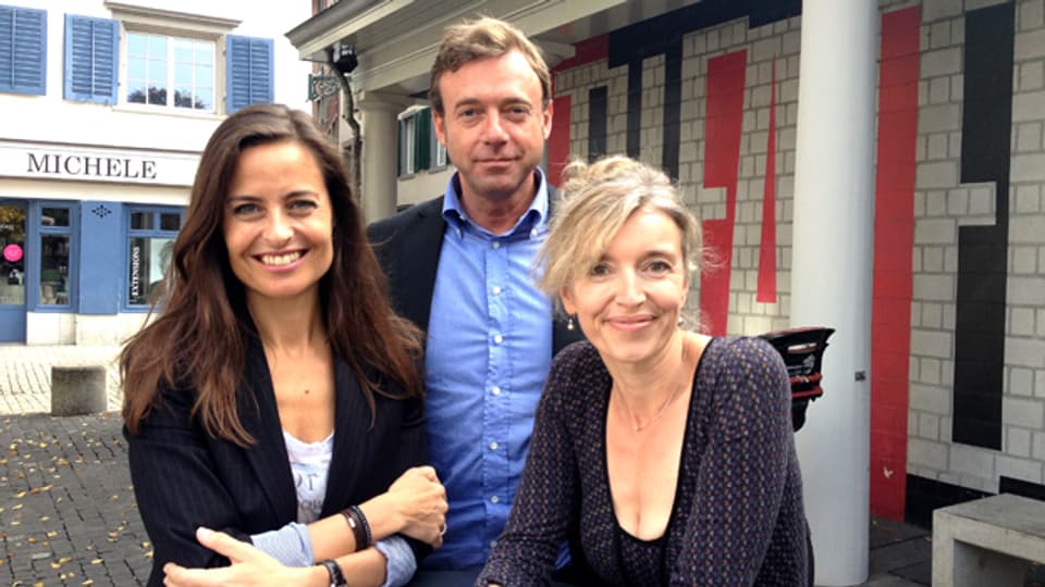 Anita Richner (rechts) mit ihren «Persönlich»-Gästen Sandra Studer und Philipp Keel.