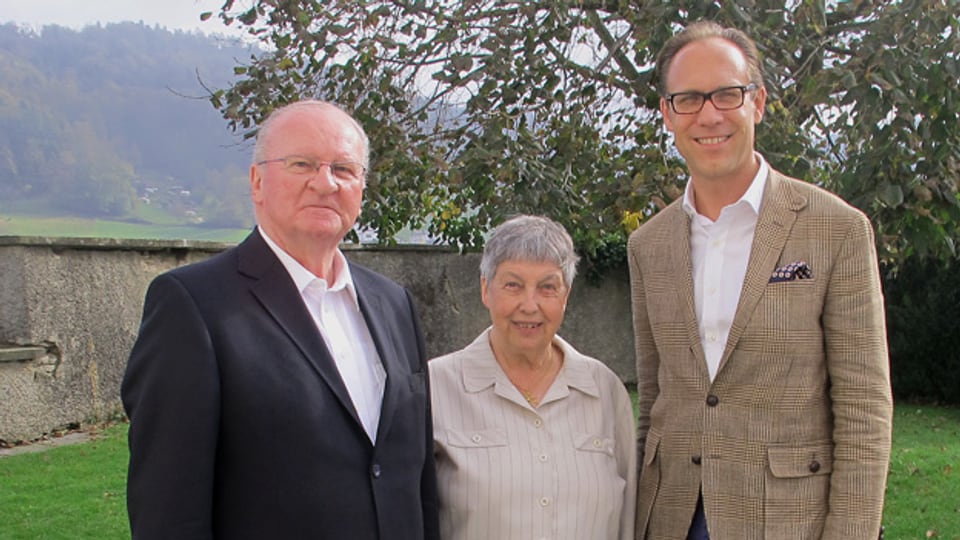 Peter Galliker senior und Adelheid Aregger waren am Sonntag zu Gast bei Christian Zeugin.