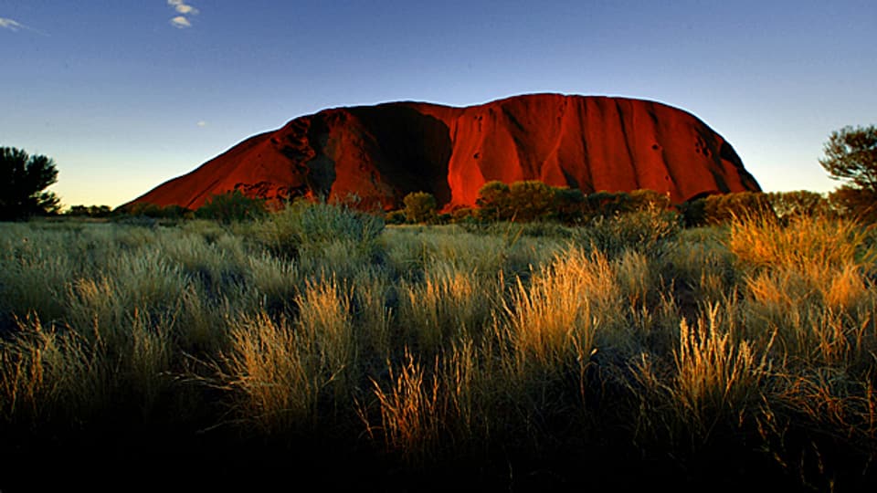 Weltbekannt: Der Ayers Rock in Australien.