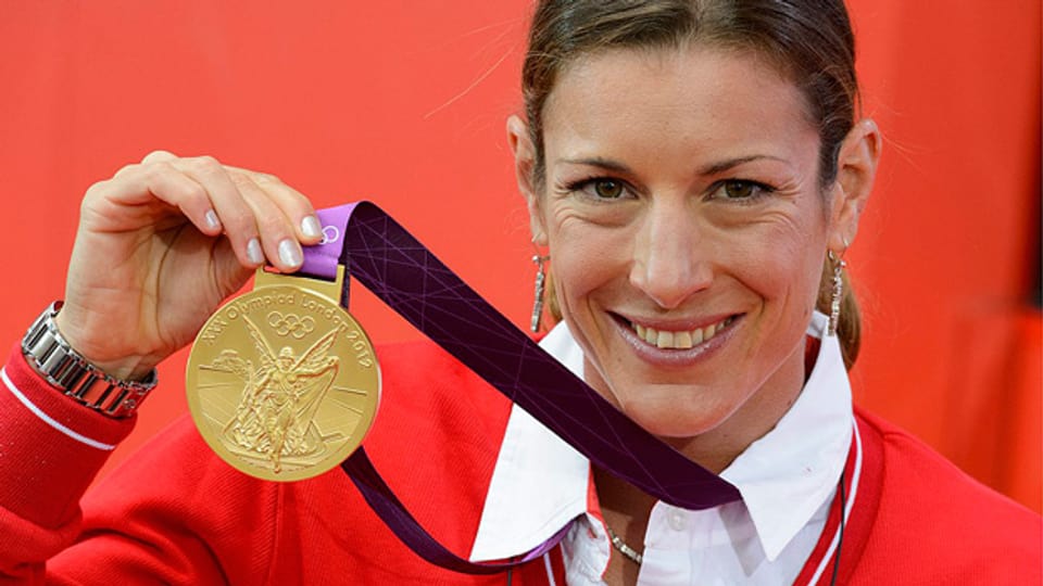 Nicola Spirig wurde 2012 in London Triathlon-Olympiasiegerin.