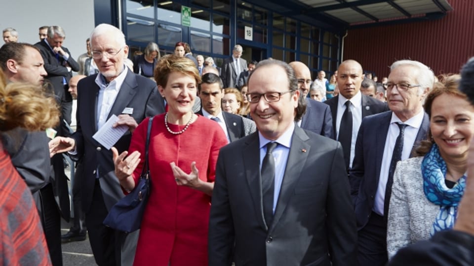 Hoher Besuch: François Hollande gibt sich persönlich.