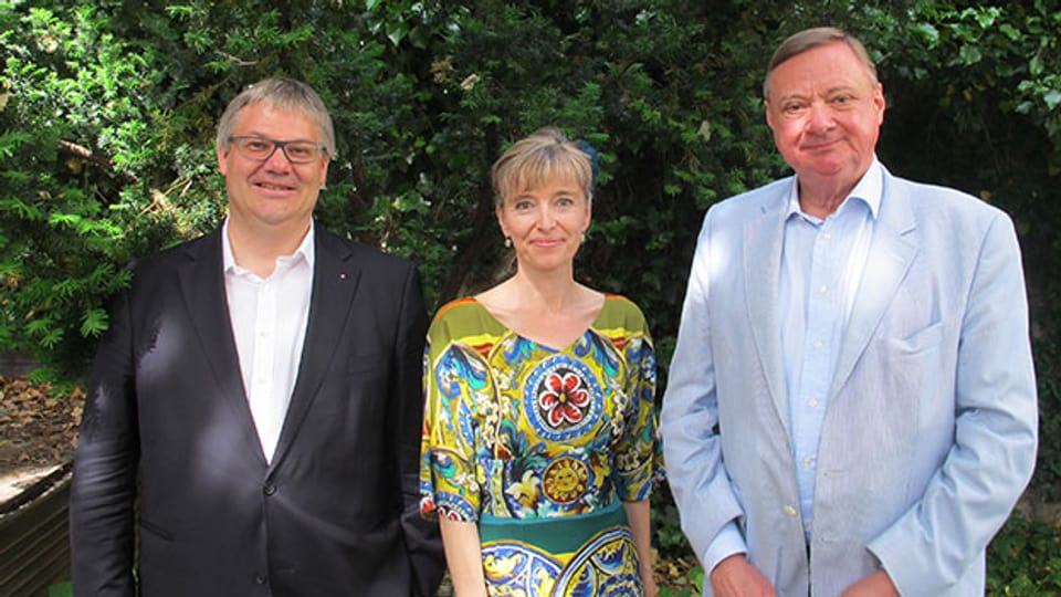 V.l.n.r. Philipp Schwander, Anita Richner, Peter Blome.
