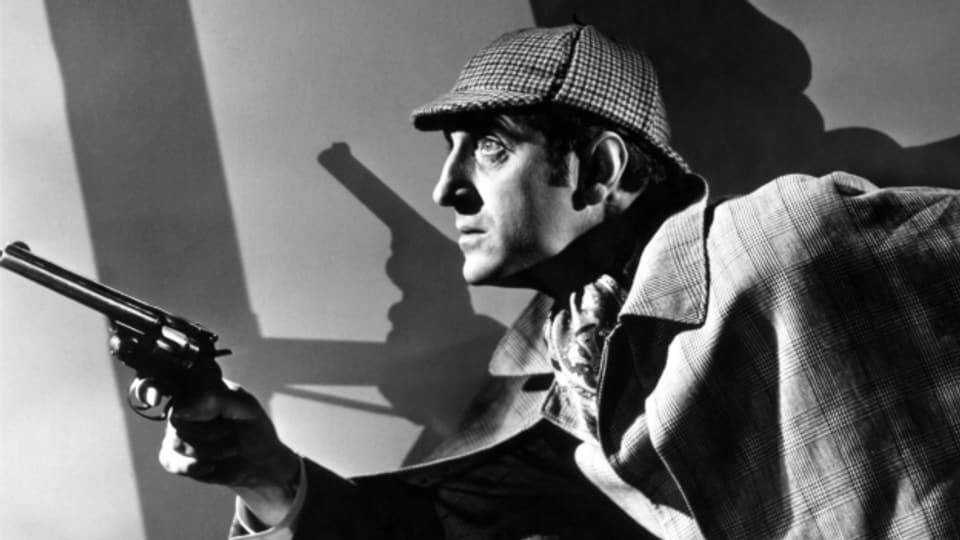 Basil Rathbone als Sherlock Holmes.