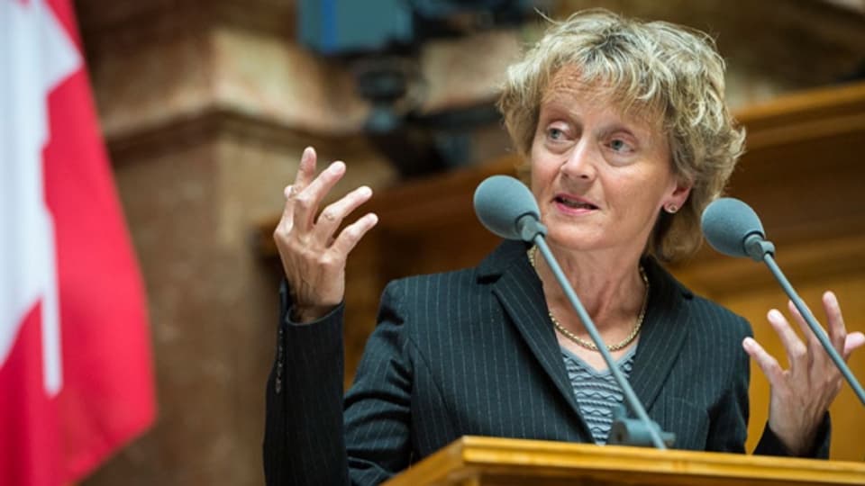 Die Finanzministerin Eveline Widmer-Schlumpf tritt Ende Jahr ab.