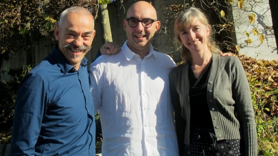«Persönlich» aus Ruswil (LU): Gastgeberin Anita Richner mit Pius Marti (links) und Carlos Henriquez.