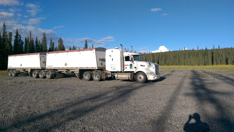 Mit diesem Truck ist Ronny Zimmermann in Kanada unterwegs.