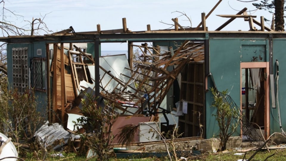 Zerstörung in Vanuatu: Auch das lokale Radiogebäude litt unter dem Wirbelsturm Pam.