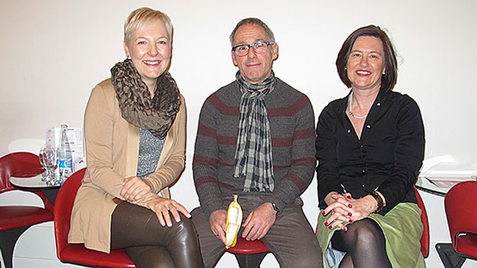 Jeanne Fürst, Dani Levy und Katharina Kilchenmann.